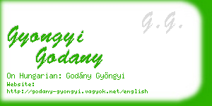 gyongyi godany business card