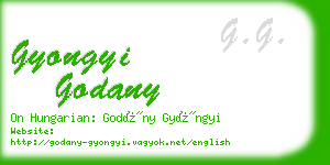 gyongyi godany business card